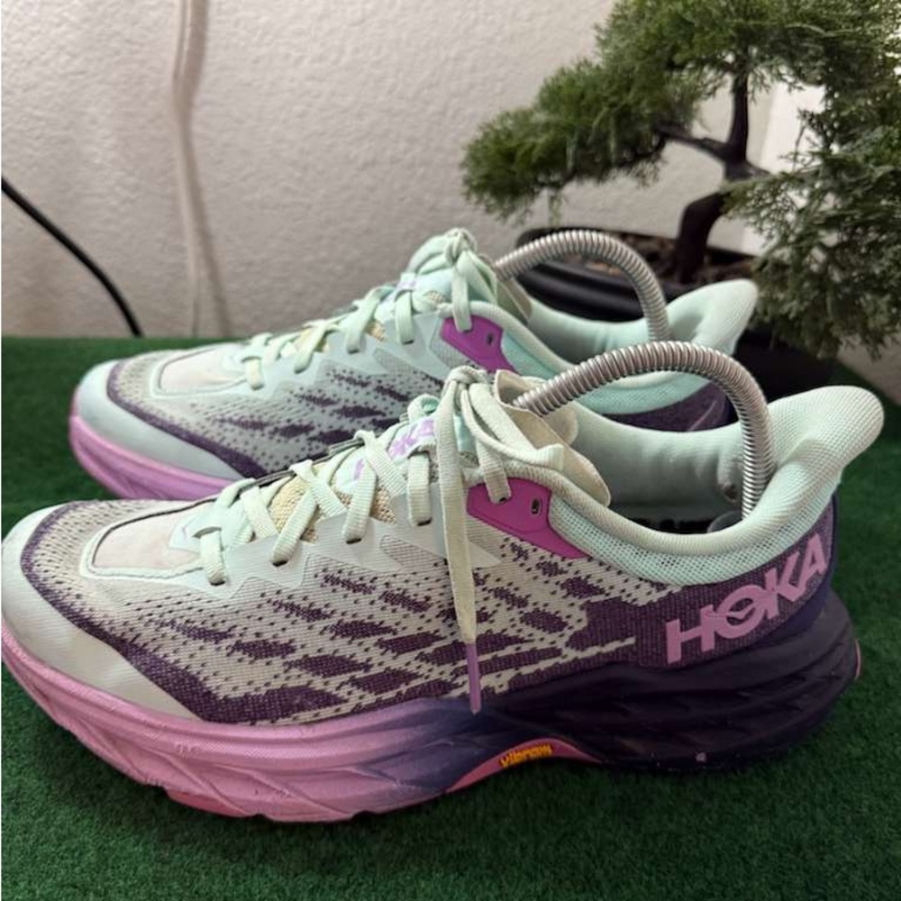 Hoka One One Women's Shoes - Mint and Lavender - Picture 2 of 8